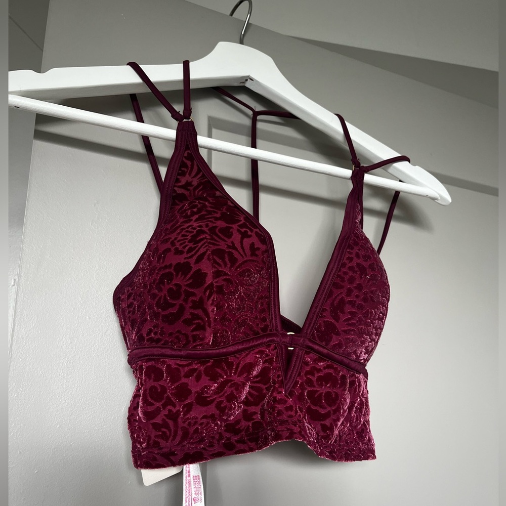 Brand New Victoria Secret Velvet Lingerie Top